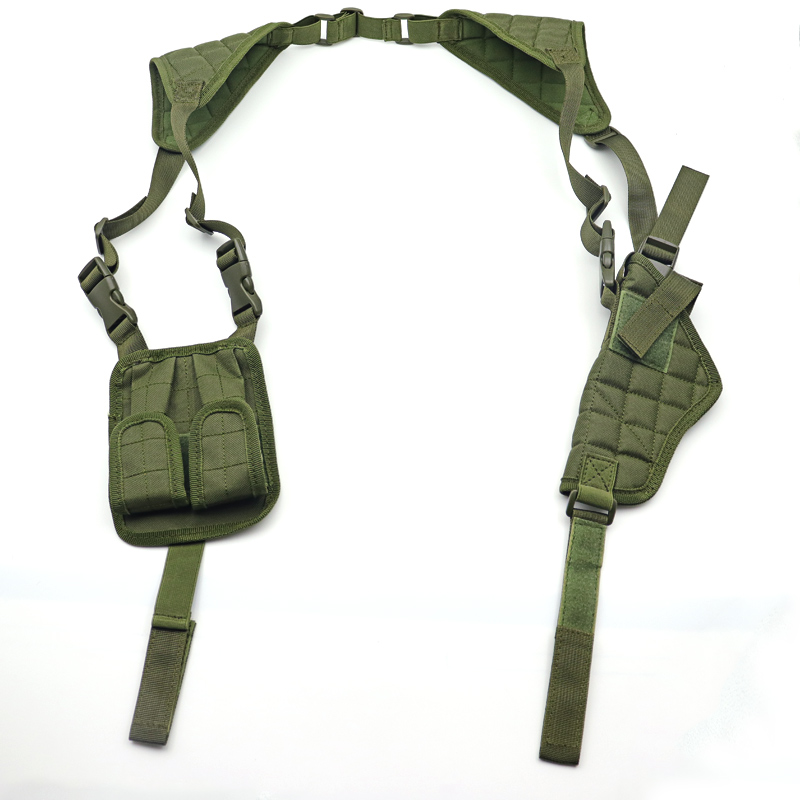 Shoulder Holster Durable Nylon Concealed Carry Single and Double Shoulder Gun Holster with Magazine Pockets