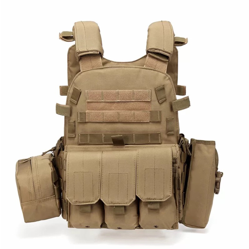 Outdoor Tactical Multi-functional MOLLE Vest Military Training CS Live Exercise 6094 Combination Vest