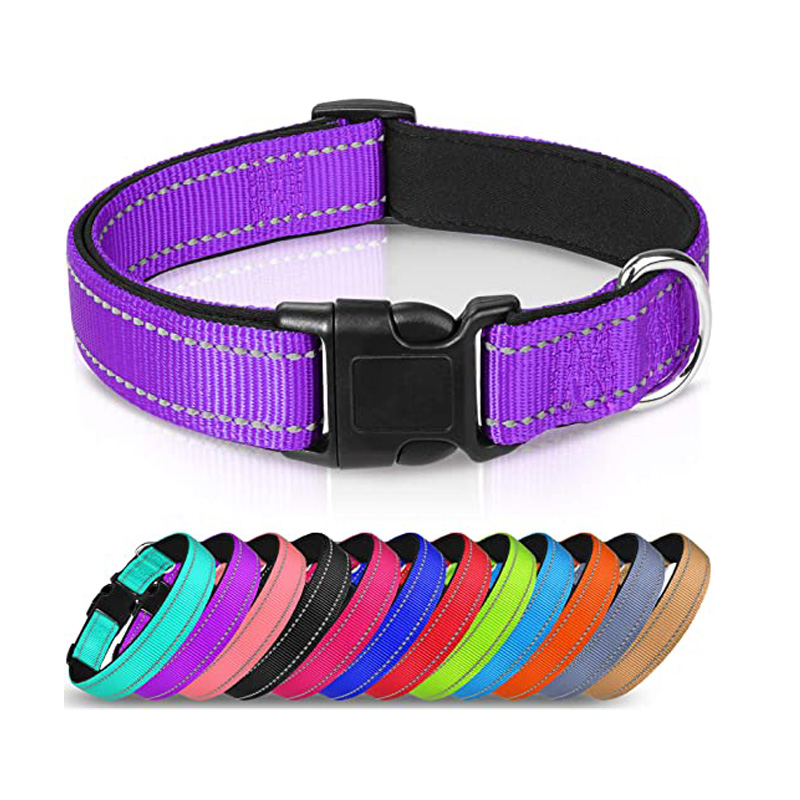 Breathable Nylon Pet Dog Collar Reflective Adjustable Suitable For Small and Medium-sized Dog Collar