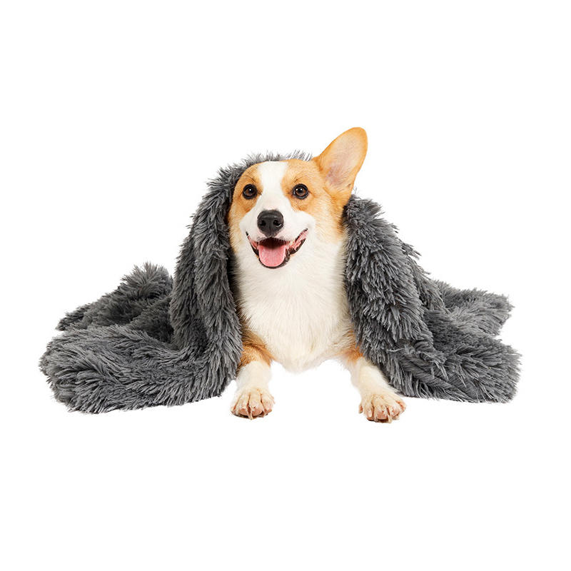 Plush pet mat double layer pet blanket golden fur large, medium and small dog mat cat blanket