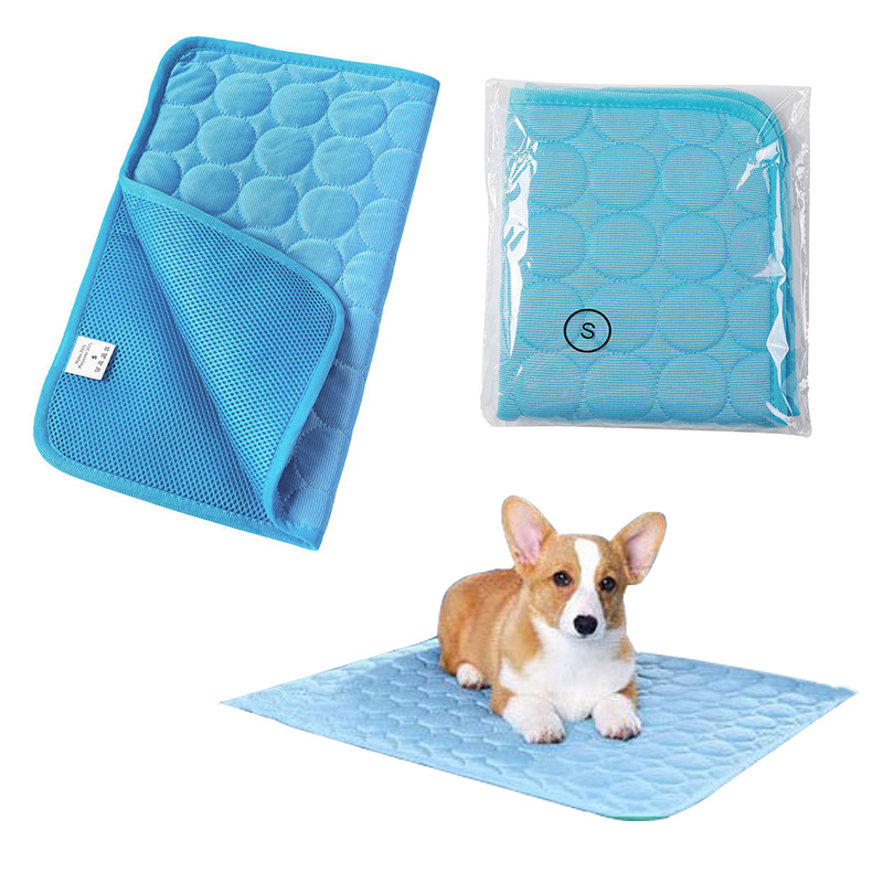 Pet Cooler Bed Summer Cat Sofa Soft Ice Silk Cold Sensation Dog Cushion Summer Dog Cooling Pad