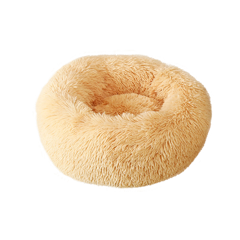 New Fashion|Calming Dog Bed for Puppy Cats Bed| Pet Pad Plush Cat Bed Round Anti-Anxiety Dog Pillow