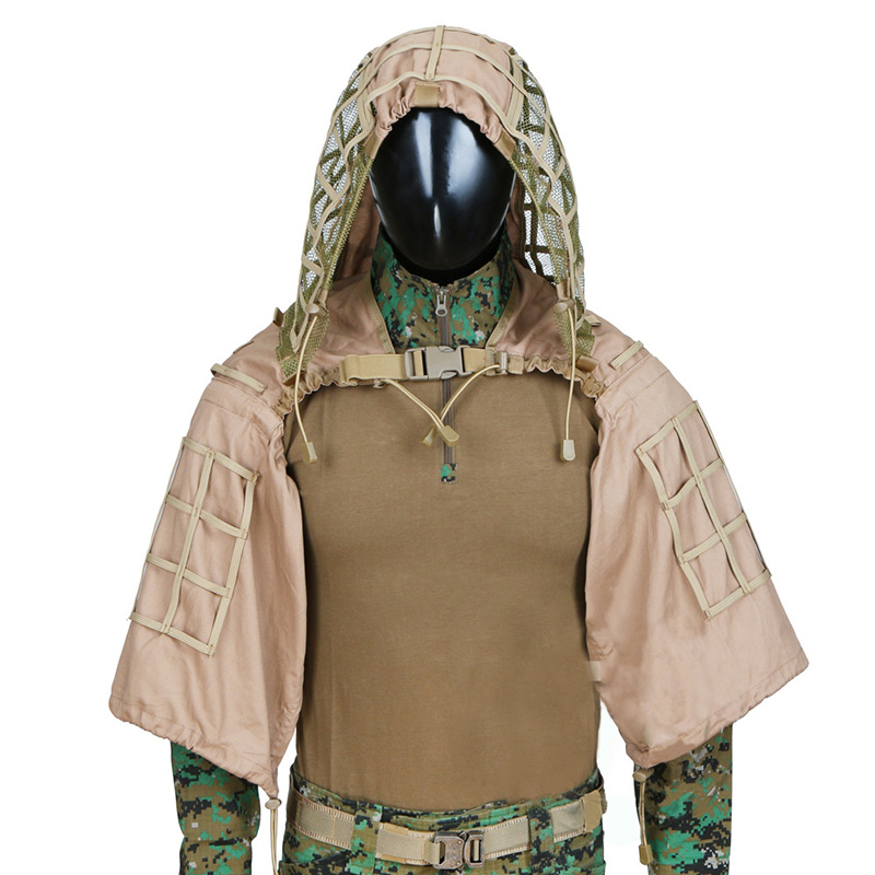 Tactical Ghillie Suit Sniper Camouflage Suit Body Can Match the Camouflage Suit Cloak Tactical Water Bag Pack to Use Field Uniform